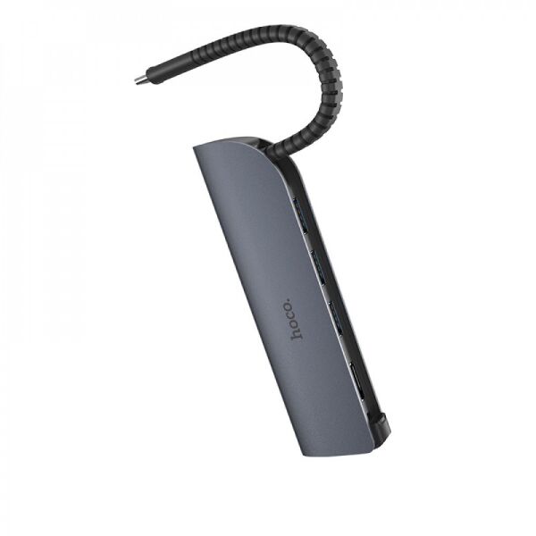 

USB-хаб Hoco HB13 EasyLink Type-C converter 5in1 USB 3.0+HDMI+PD Конвертер 5в1