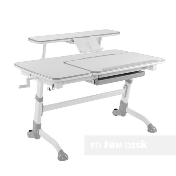 

Парта растущая FunDesk Amare Grey+ полка для книг SS16W Grey