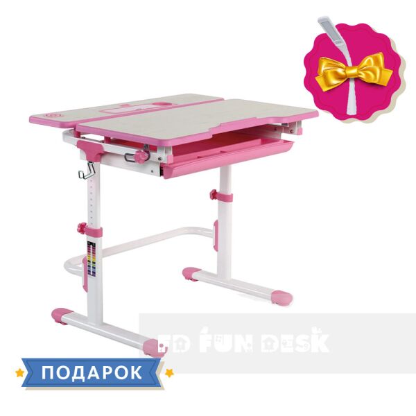 

Растущая парта для девочки FunDesk Lavoro L Pink