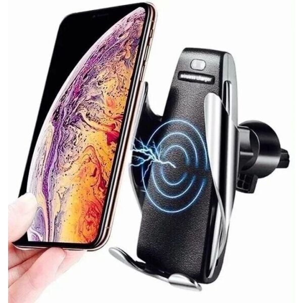 

Автодержатель для телефона с беспроводной зарядкой S5 Smart Sensor держатель в авто