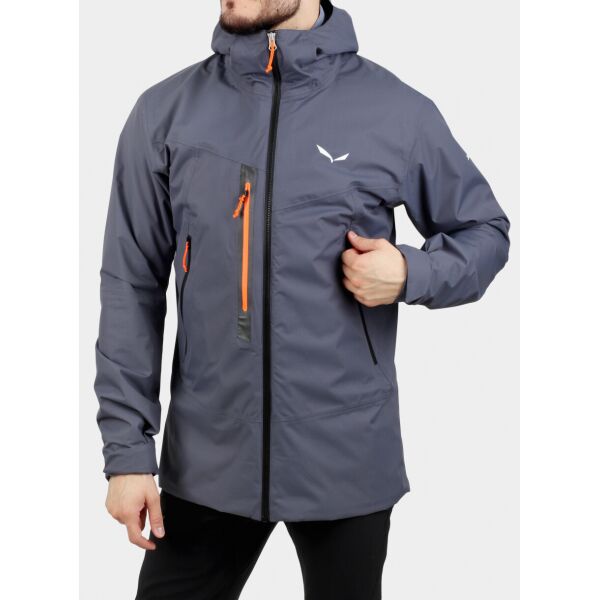 

Куртка Salewa Pelmo Convertible Jacket Men L Серый темный холодный