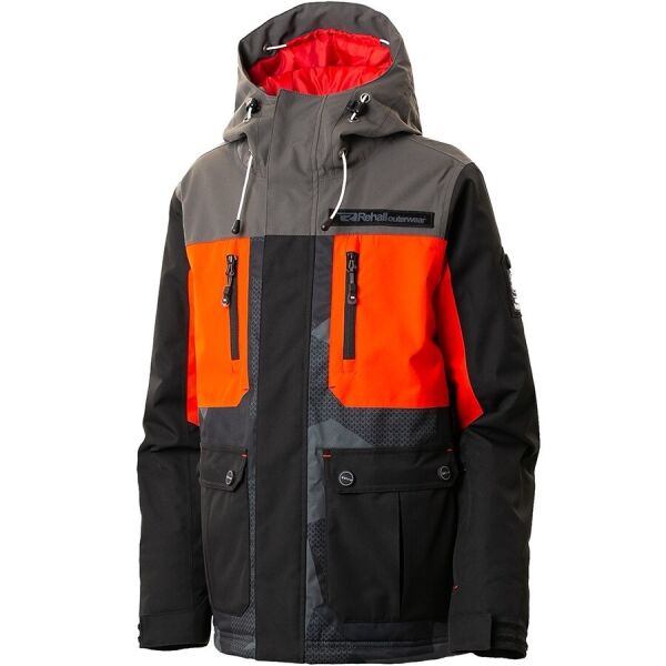 

Куртка детская Rehall Hampton Jr 128 Черный-Оранжевый