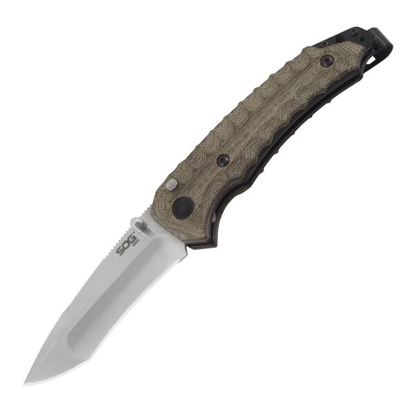 

Нож SOG Kiku Assisted S35VN Бежевый