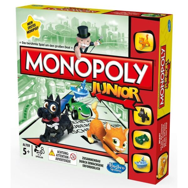 

Настольная игра Моя первая Монополия от 5 лет Hasbro Разноцветный
