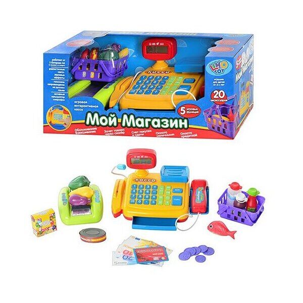 

Игрушечный кассовый аппарат Play Smart 43х18х18 см Желтый