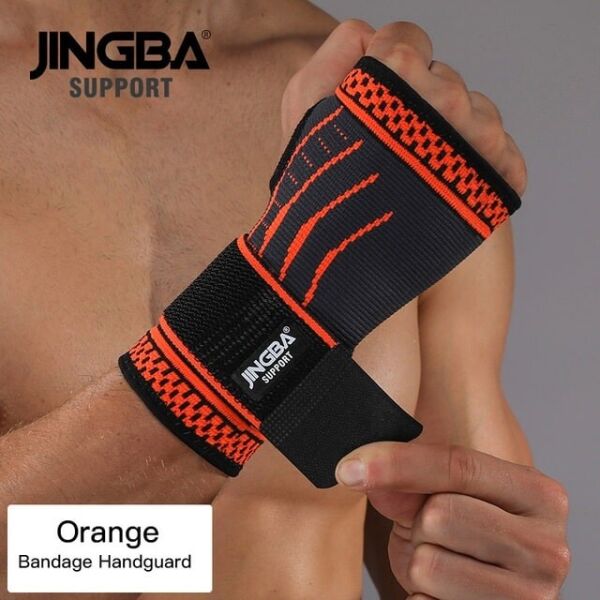 

Бандаж на запястье и ладонь (JS103O) JINGBA SUPPORT 2XL/3XL Черно-оранжевый