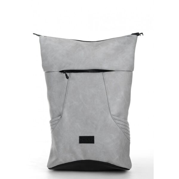 

Мужской рюкзак Sambag унисекс RollTop KQN светло-серый нубук 24320060m