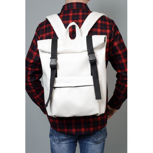 

Мужской рюкзак Sambag унисекс RollTop LSHm белый 24211008m