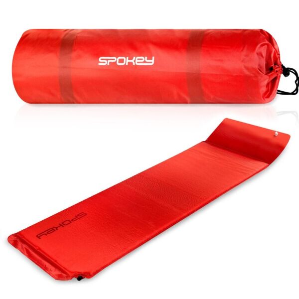 

Самонадувающийся туристический коврик (927852) Spokey 186х50 см Красный