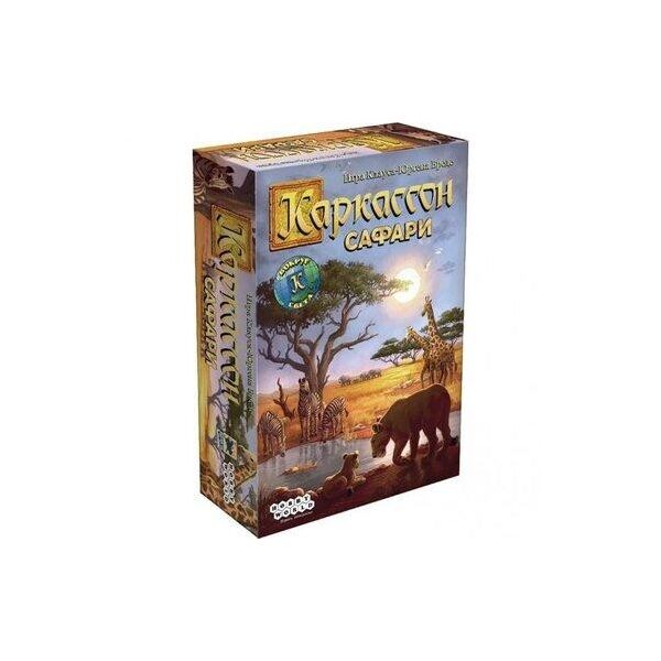 

Настольная игра Каркассон Сафари Hobby World 27,7х19,4х6,7 см Разноцветный