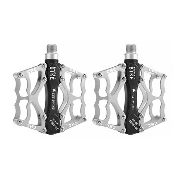 

Педали велосипедные West Biking 0802039 ALNC-901 Silver