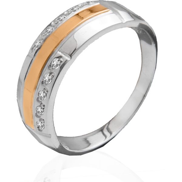 

Серебряное кольцо с фианитами Юрьев 71к 17.5