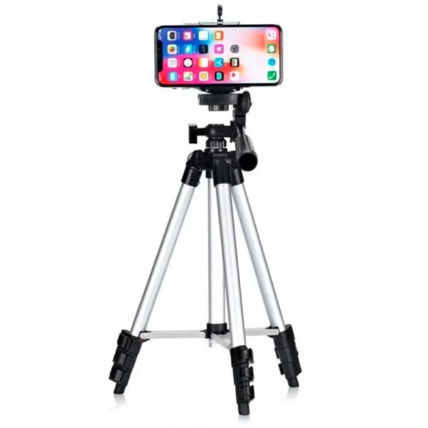 

Штатив Tripod для смартфона, экшн-камеры, фотоаппарата 104см Трипод Black/Silver