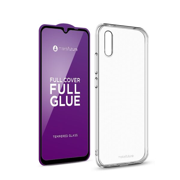 

Комплект Защитное стекло MakeFuture Full Cover Full Glue Xiaomi Redmi Redmi 9A+Кейс Air Clear