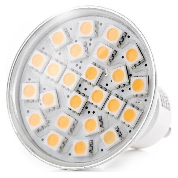 

Лампа светодиодная Brille LED GU10 3.3W 24 pcs WW MR16 SMD5050 (128103)