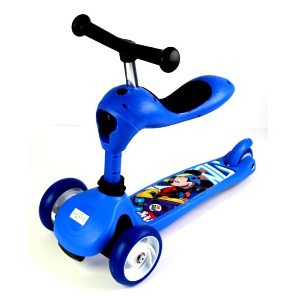 

Детский самокат-трансформер Scale Sports 2 в 1 Disney Blue