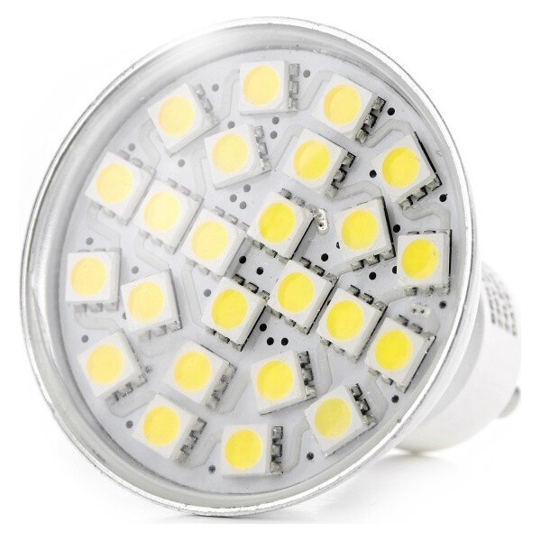

Лампа светодиодная Brille LED GU10 3.3W 24 pcs CW MR16 SMD5050 (128123)