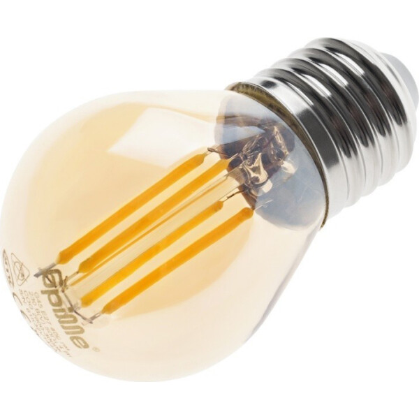 

Лампа филаментная Brille (мат. золото) LED E27 4W WW G45 COG (32-495)