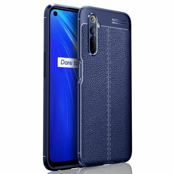 

Чехол Fiji Focus для Realme 6S силикон Original Soft Touch темно-синий