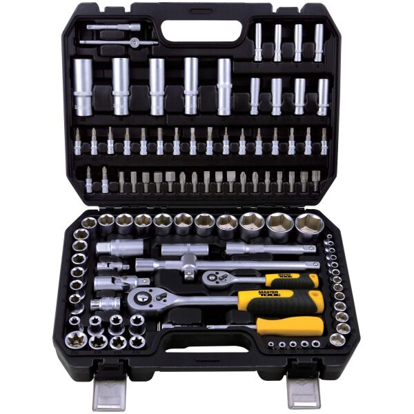 

Набор насадок торцевых Mastertool CrV 1/4”-1/2” с трещоткой 108 предметов (78-5108)