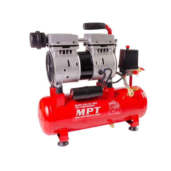 

Компрессор MPT GM OIL FREE 10 л, 600 Вт, 1450 об/мин, 7 атм, медная обмотка, бесшумный, Арт.: MAC60103S