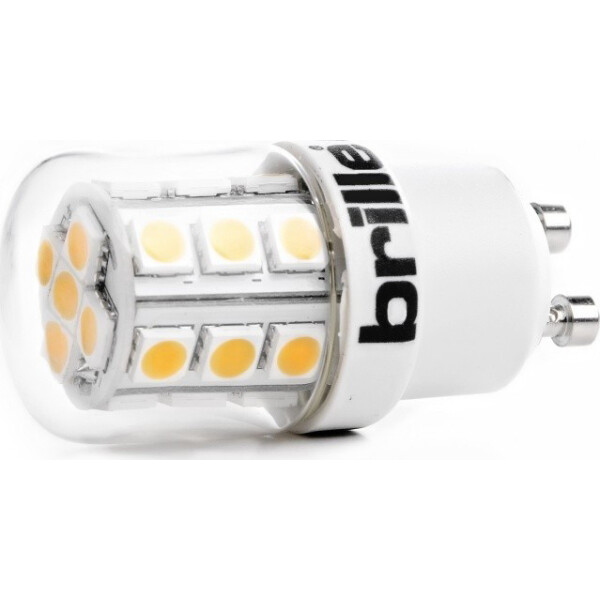 

Лампа светодиодная Brille LED GU10 2.6W 23 pcs WW T27 SMD5050 (l27-024)