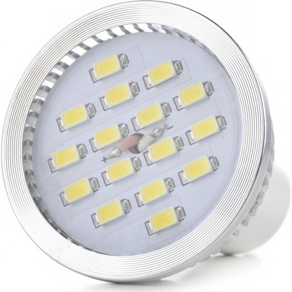 

Лампа светодиодная Brille GU10 6.4W 16 pcs CW MR16 SMD5630 (CCD) (l34-008)