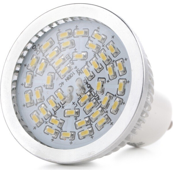 

Лампа светодиодная Brille LED GU10 4.9W 40 pcs WW MR16 SMD3014 CCD (l46-003)