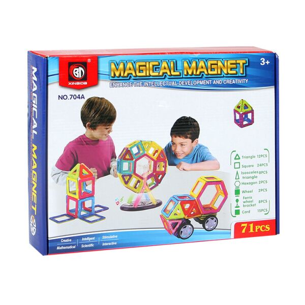 

Магнитный конструктор Magical Magnet 71 эл.