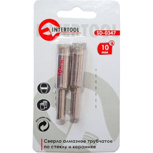 

Сверло по стеклу и керамике 10 мм INTERTOOL SD-0347