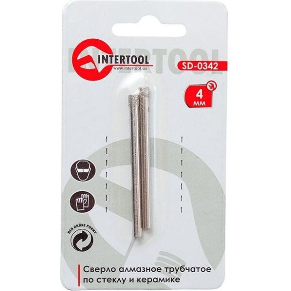 

Сверло по стеклу и керамике 4 мм INTERTOOL SD-0342