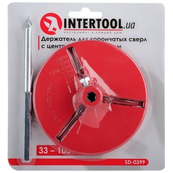 

Держатель для корончатых сверл 103 мм INTERTOOL SD-0399