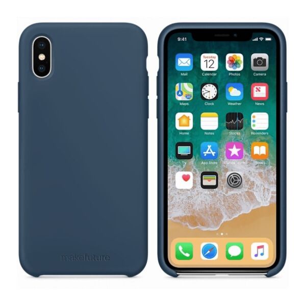 

Кейс MakeFuture Silicone Apple iPhone X Blue