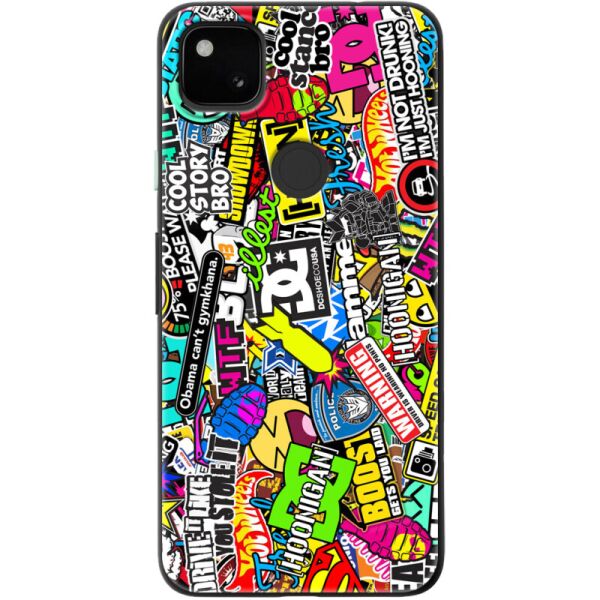 

Силиконовый чехол BoxFace Google Pixel 4a Multicolored Inscriptions (40971-up880)