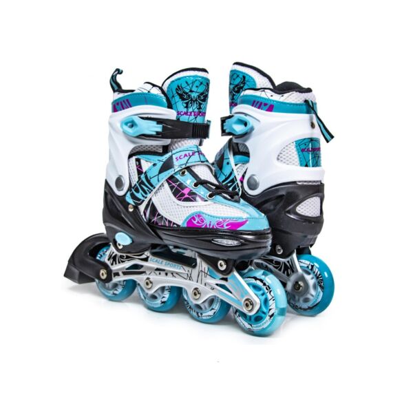 

Раздвижные детские роликовые коньки Scale Sports LF 967, размер 29-32, Бирюзовые