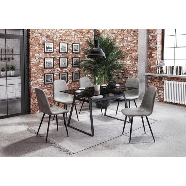 

Стол Halmar Herald 140/80 Дымчатое стекло