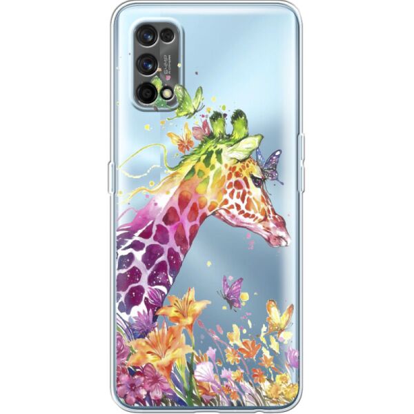 

Силиконовый чехол BoxFace Realme 7 Pro Colorful Giraffe (41746-cc14)