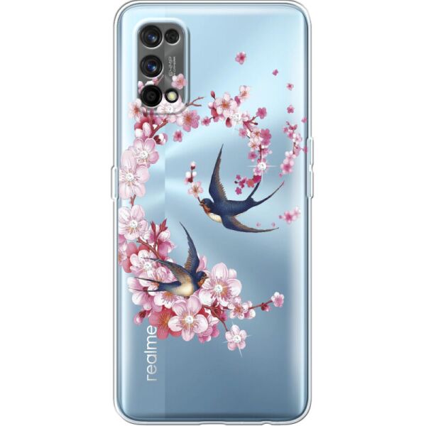 

Силиконовый чехол BoxFace Realme 7 Pro Swallows and Bloom (41746-rs4)