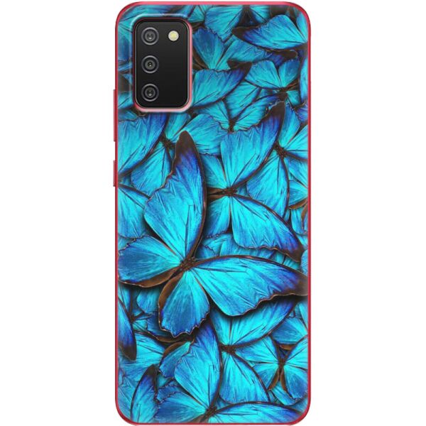 

Силиконовый чехол BoxFace Samsung A025 Galaxy A02S лазурные бабочки (41511-up1550)