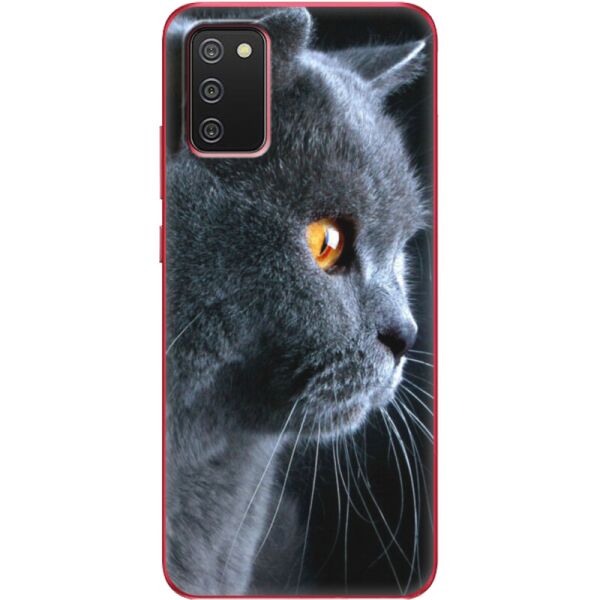 

Силиконовый чехол BoxFace Samsung A025 Galaxy A02S English cat (41511-up1346)