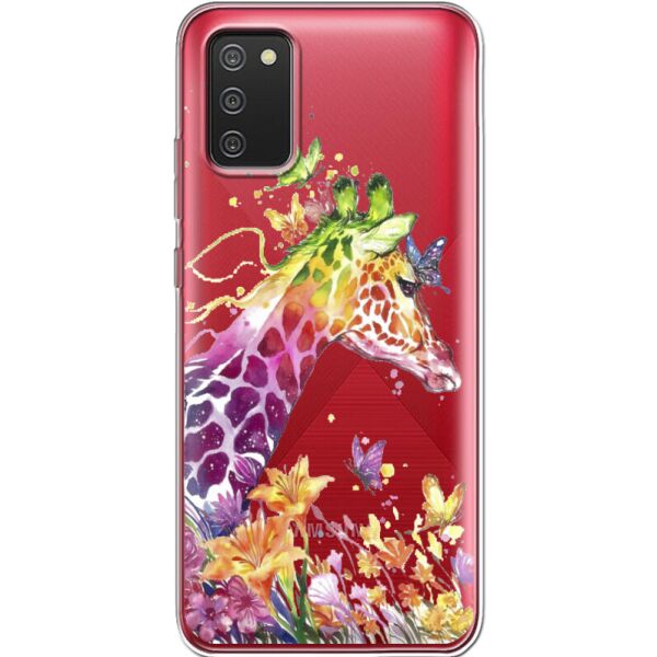 

Силиконовый чехол BoxFace Samsung A025 Galaxy A02S Colorful Giraffe (41511-cc14)