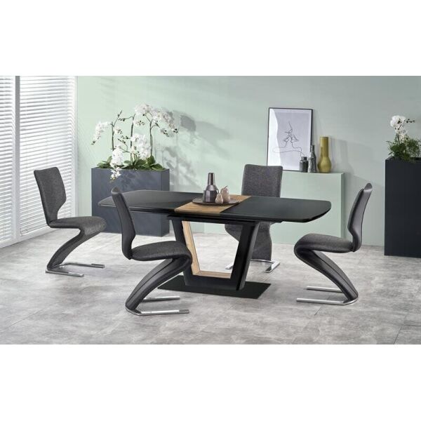 

Стол обеденный Halmar Farrel 160/90 Орех, Черный
