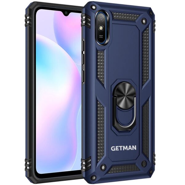 

Ударопрочный чехол GETMAN Serge Ring for Magnet для Xiaomi Redmi 9A