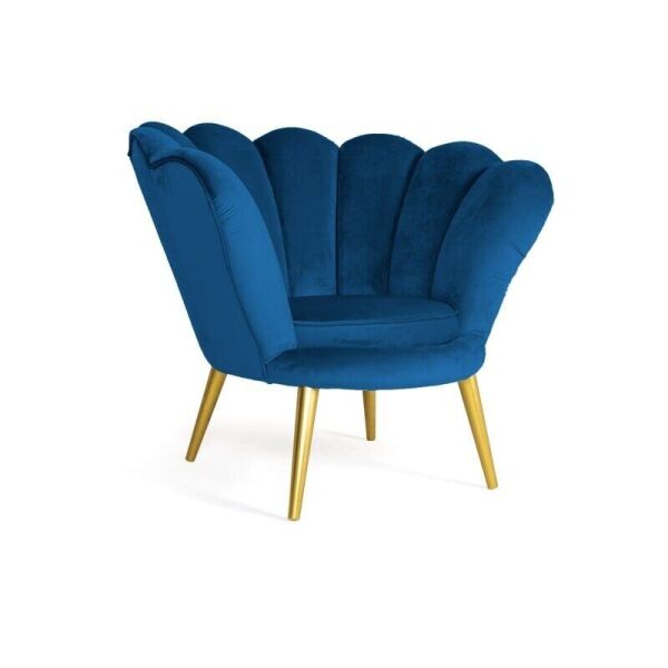 

Кресло Signal MAGNOLIA VELVET Синий, Золотой