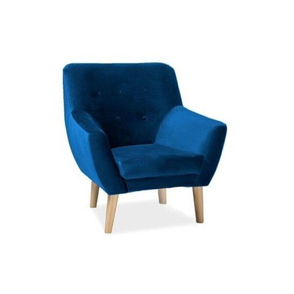 

Кресло Signal NORDIC 1 VELVET BLUVEL Темно-синий