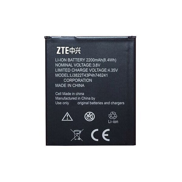 

Батарея ZTE Li3822T43P4h746241 (BLADE L4 PRO, А465, A475, Amazing X3s)