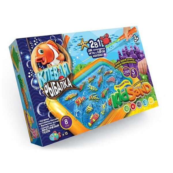 

Игра бол. наст. 7659DT Клевая рыбалка и Кинетический песок KidSand