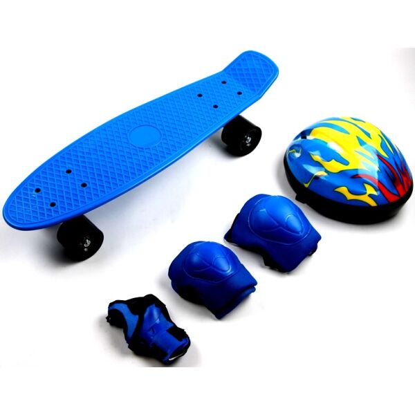 

Пенни борд (Penny Board) 22 защита+шлем, Blue