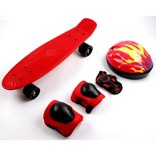 

Пенни борд (Penny Board) 22 защита+шлем, Red