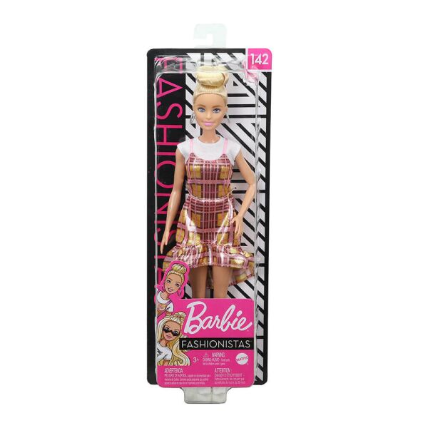 

Кукла Barbie Модница в клетчато сарафане (GHW56)